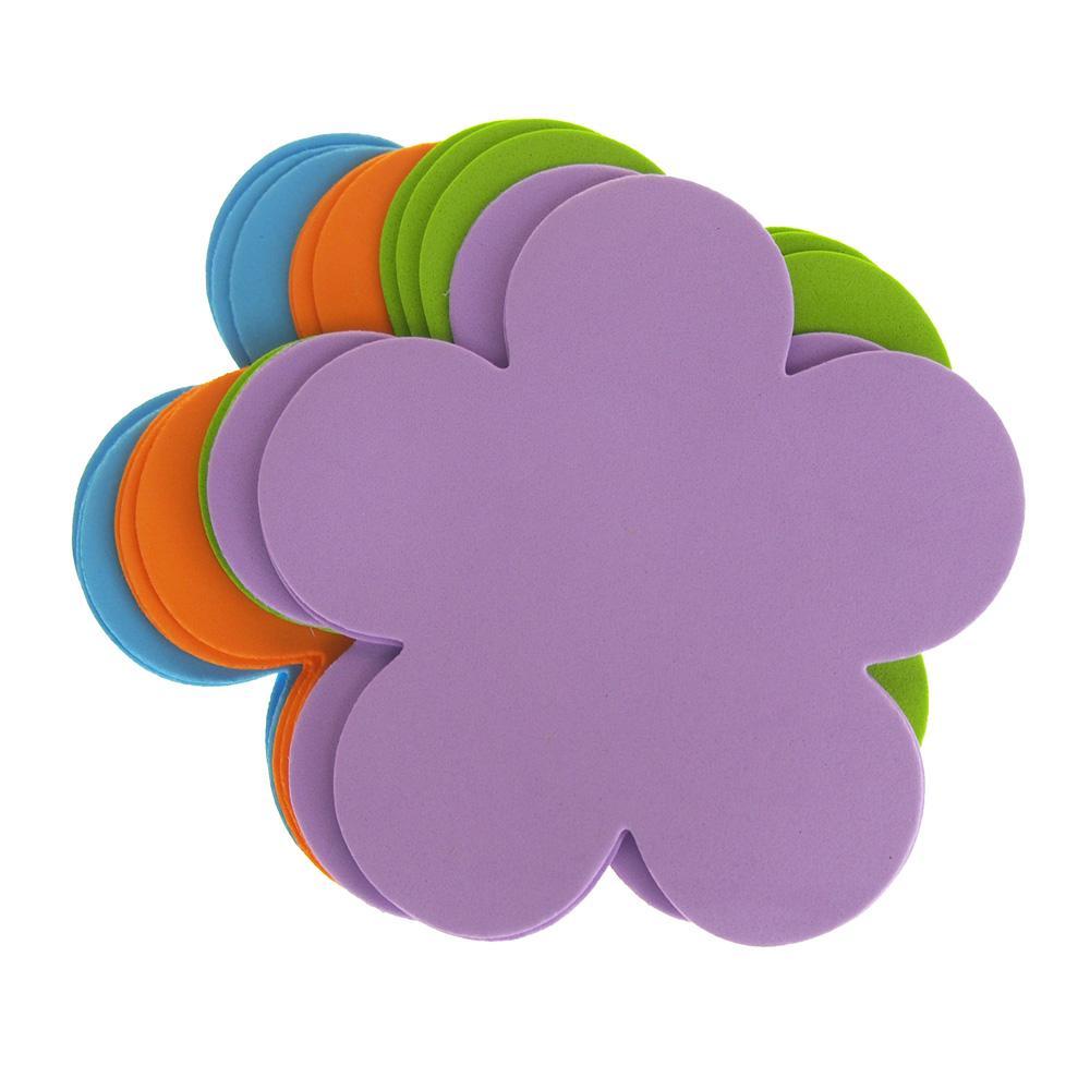 Daisy Flower Foam Shapes, Assorted Color, 5-1/2-Inch, 12-Piece