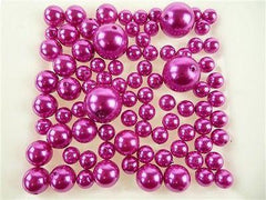 Assorted Plastic Pearl Beads, 14mm, 20mm, 30mm, 84-Piece