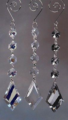 Acrylic Chandelier Crystals, Diamond Link, 7-Inch