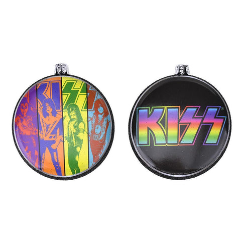 Kiss Blow Mold Disc Ornament, 4-Inch,