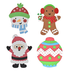 DIY Foam Fun Christmas Ornaments Kit, Assorted Sizes, 4-Piece