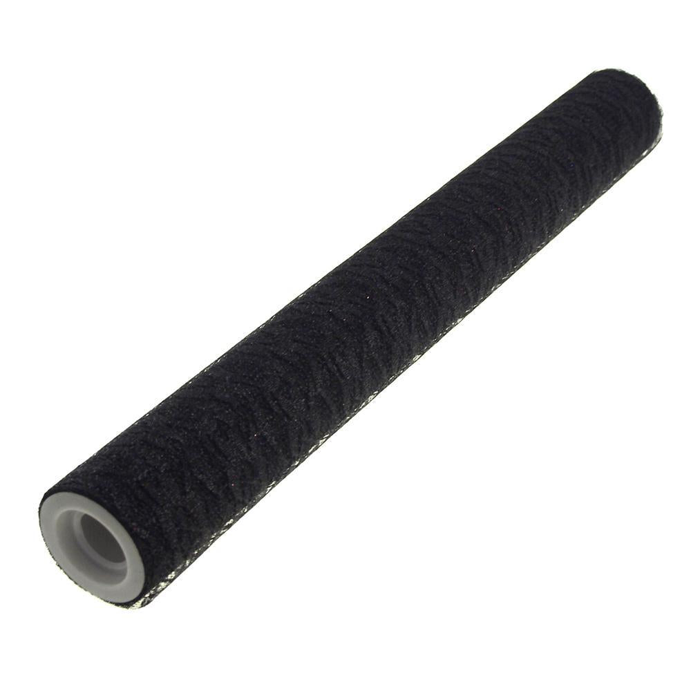 Floral Lace Roll with Glitters, 19-Inch, 5 Yards, Black