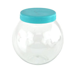 Plastic Round Favor Container with Lid, 4-1/2-Inch, Large