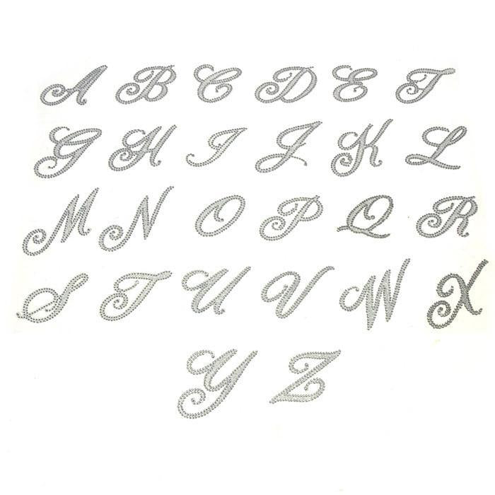 Diamond Glitter Letter Initial Stickers, 2-1/4-inch – Party Spin