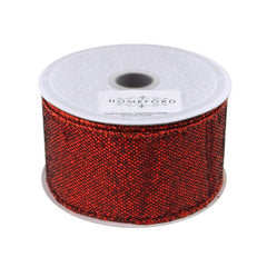 Metallic Disco Bling Christmas Ribbon, 2-Inch, 10 Yards