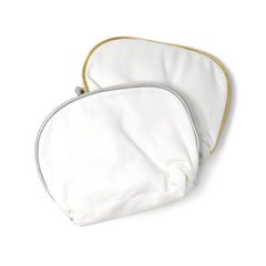 Cotton Muslin Shell Cosmetic Makeup Bag, 6-1/2-Inch