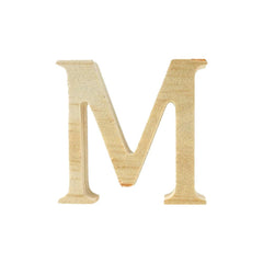 Pine Standing Wood Letters Numbers and Symbols, 2-inch, 3-count