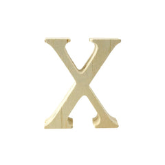 Pine Standing Wood Letters Numbers and Symbols, 2-inch, 3-count