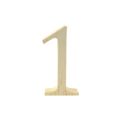 Pine Standing Wood Letters Numbers and Symbols, 2-inch, 3-count