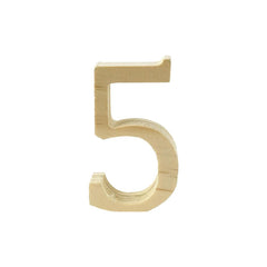 Pine Standing Wood Letters Numbers and Symbols, 2-inch, 3-count