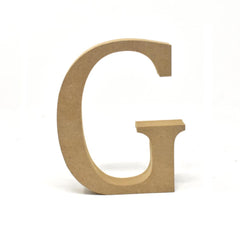 Smooth Pressed Board Wood Serif Letter, Natural, 5-1/8-Inch