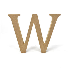 Smooth Pressed Board Wood Serif Letter, Natural, 5-1/8-Inch