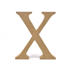 Smooth Pressed Board Wood Serif Letter, Natural, 5-1/8-Inch