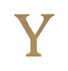 Smooth Pressed Board Wood Serif Letter, Natural, 5-1/8-Inch