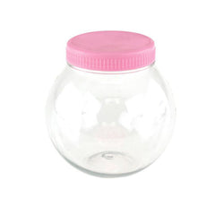 Plastic Round Favor Container with Lid, 4-Inch, Medium