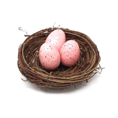 Artificial Decorative Loose Easter Eggs, 1-1/2-Inch, 12-Count, Pink