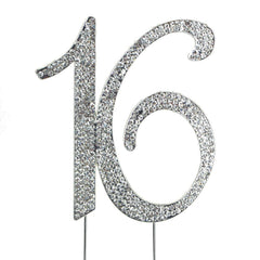 Sparkling Rhinestone Metal Crystal Cake Topper