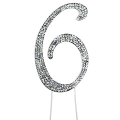 Sparkling Rhinestone Metal Crystal Cake Topper