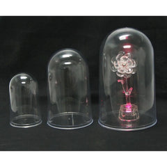 Plastic Dome Display Case, Clear Base