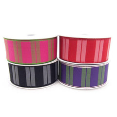 Color Vertical Lines Poly Ribbon, 1-1/2-Inch, 10 Yards