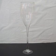 Tall Glass Champagne Vase Wedding Centerpiece