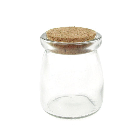 Glass Jar Favors Corked Bottle, 3-inch, 12-Piece, Spice Jar