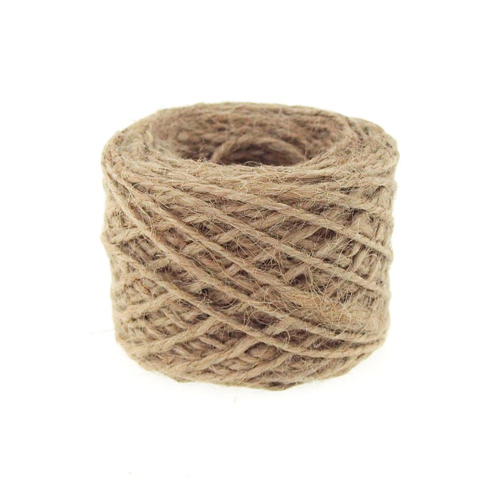 Burlap Jute Twine Cord, 2mm, 10 Yards, 15-Piece