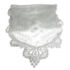 Floral Lace Table Runner, 12-inch, 6-feet