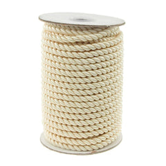Pastel Twisted Cord Rope 2 Ply, 6mm, 25 Yards