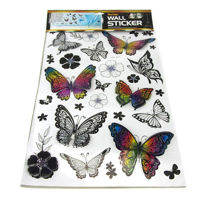 Butterfly Shadowed Wall Decor, 3D Stickers
