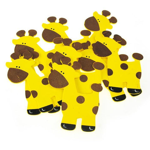 Animal Wooden Baby Favors, 5-Inch, 10-Piece, Giraffe