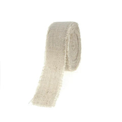 Natural Linen Ribbon Fringe Edge, 5 Yards