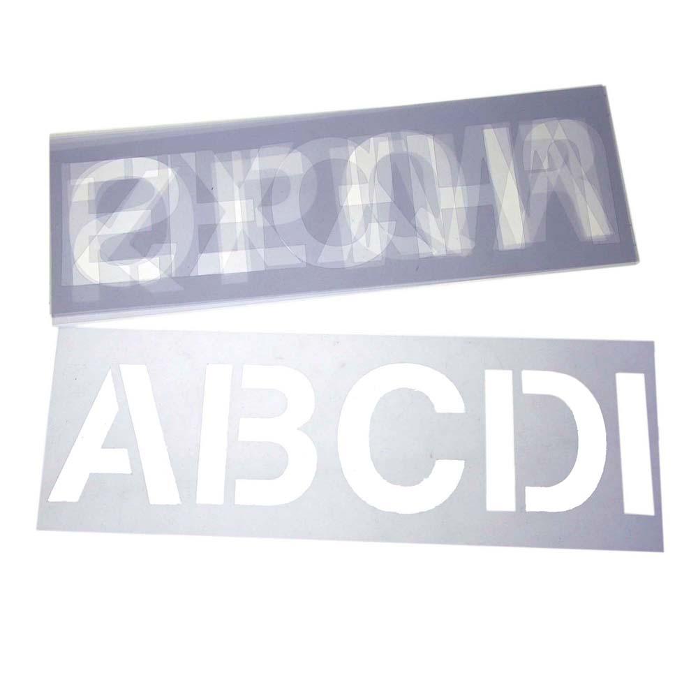 Alphabet Letter Stencil Set, 3-Inch, 6-Sheets