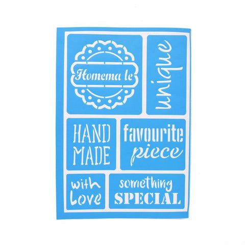 Handmade Adhesive Stencil, 8-1/4-Inch