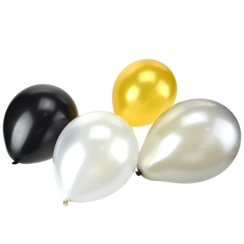 Pearlescent & Metallic Balloons, 12-Inch, 10-Count