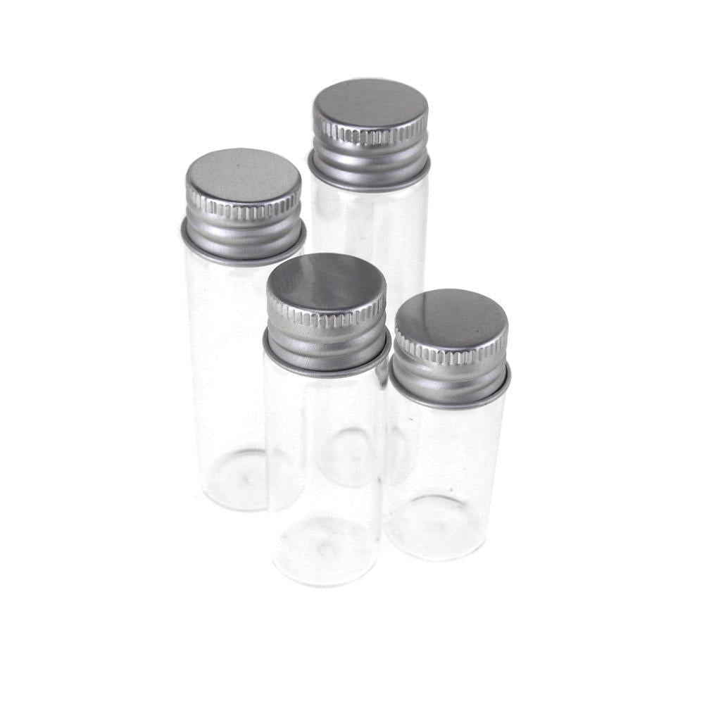 Assorted Miniature Glass Jars, 4-Piece
