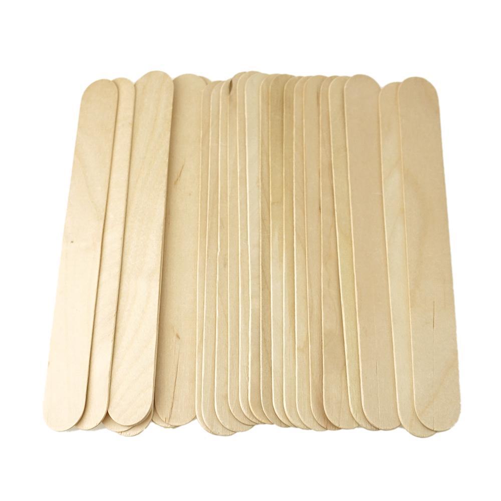 Wooden Craft Popsicle Sticks, Natural, 7-3/4-Inch, 25-Count