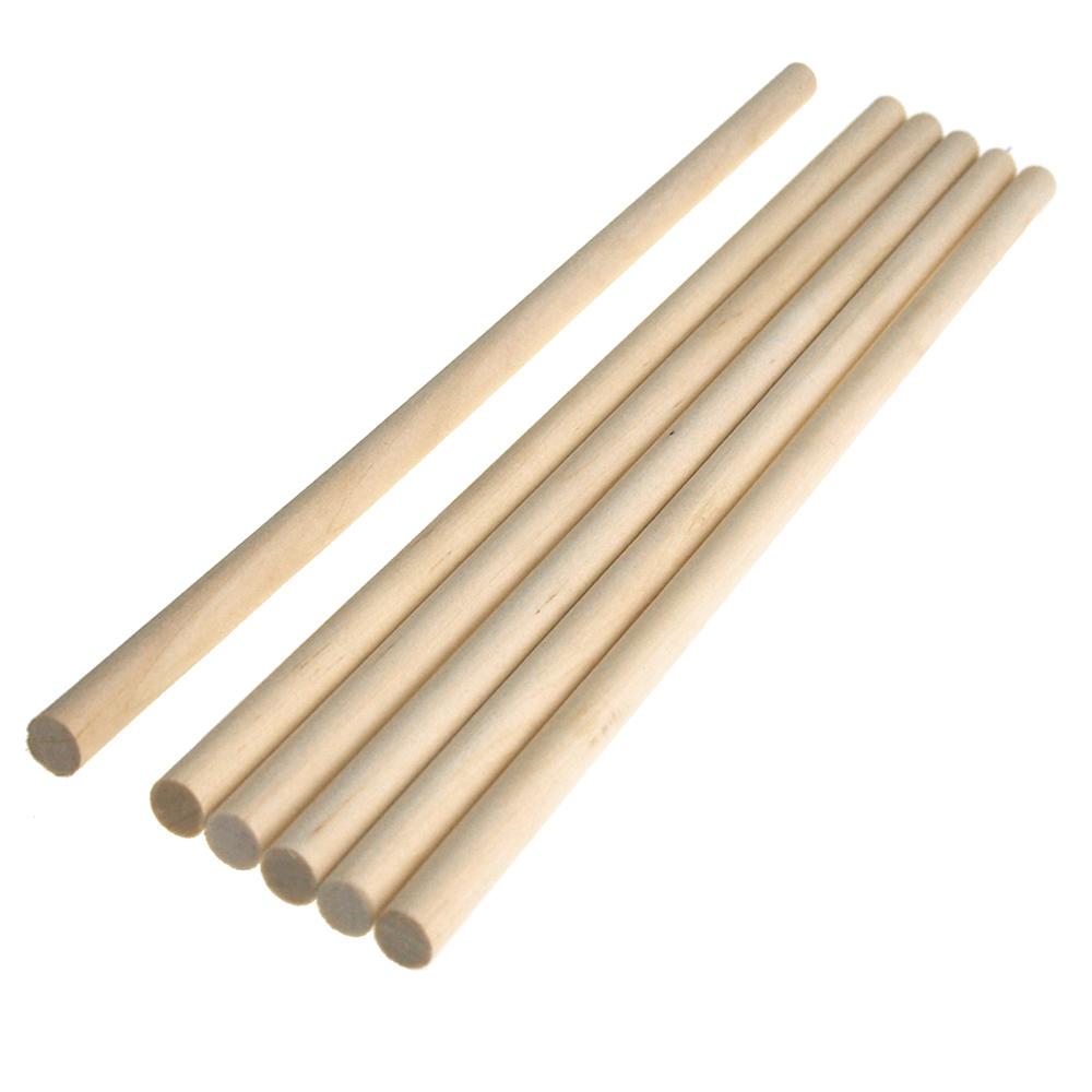 Wooden Craft Dowel Sticks, Natural, 11-3/4-Inch, 6-Piece