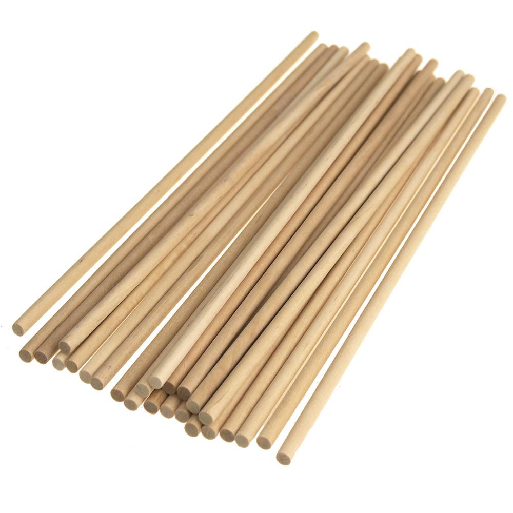 Wooden Craft Dowel Sticks, Natural, 10-Inch, 25-Piece