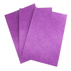 Self-Adhesive Glitter EVA Foam Sheet, 8-Inch x 12-Inch, 3-Count