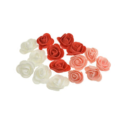 Soft Touch Roses Flower Head Embellishment, 1-1/2-Inch, 25-Count