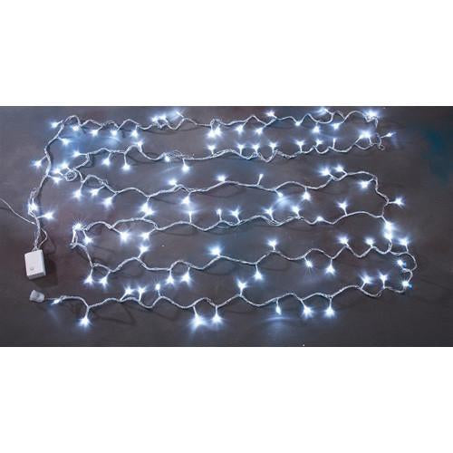 Multi-Function Linear Fairy Lights, White 28-inch, 100 LED