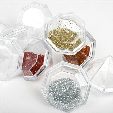 Clear Plastic Diamond Favor Box, 2-Inch, 12-Piece