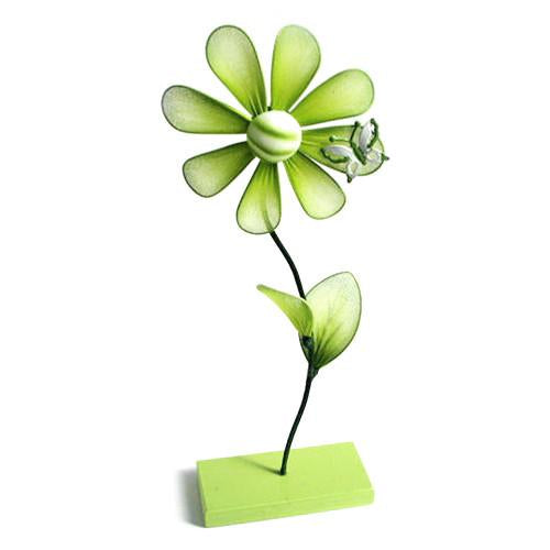 Flower Place Card Holder, 10-inch, Apple Green