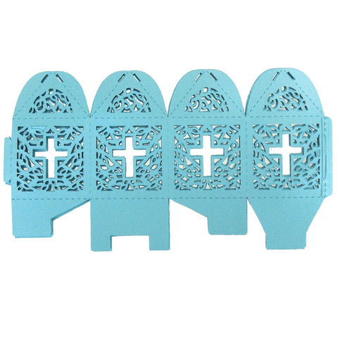 Laser Cut Favor Boxes, Cross, 2-Inch, 12-Piece
