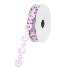 Polyester Button Garland Ribbon, 1/2-Inch, 10 Yards