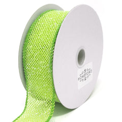 Frosted Net Wired Ribbon, 10 Yards