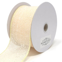 Frosted Net Wired Ribbon, 10 Yards