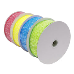 Frosted Net Wired Ribbon, 10 Yards