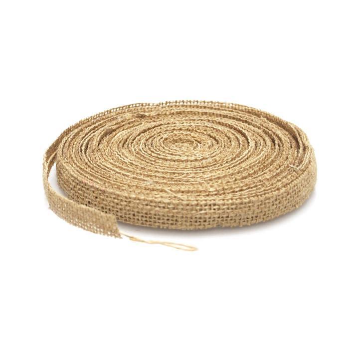 Jute Rope with Wired Center, 5/8-inch, 10-yard